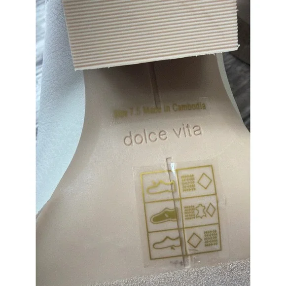 Dolce Vita Womens LACIE COWBOY Western BOOTS IVORY Size 7.5 Crochet - Picture 6 of 8